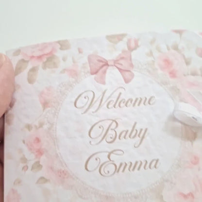 Personalised Welcome Baby Girl Favours – Chocolate Thank-You Gifts