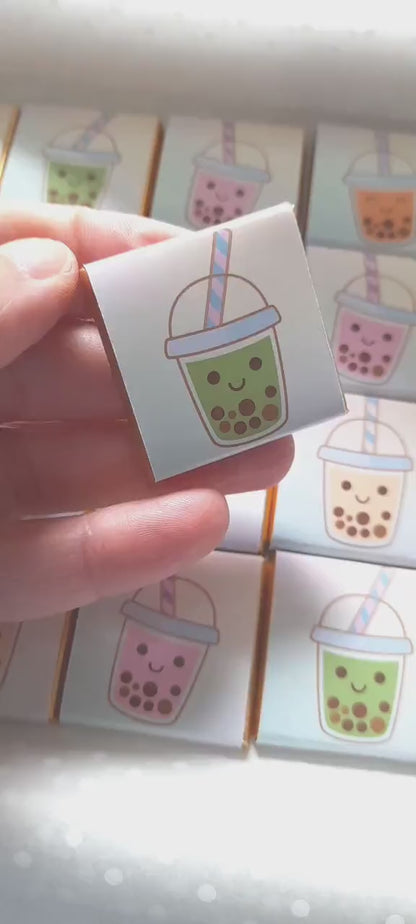 Personalised Bubble Tea Chocolate Favours – Boba Party Treats (25 Pack)