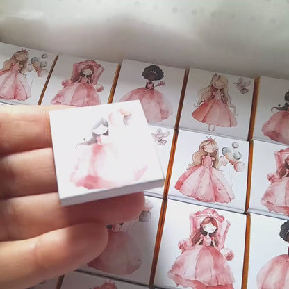 Princess Party Favours – Personalised Chocolates (25 pcs)