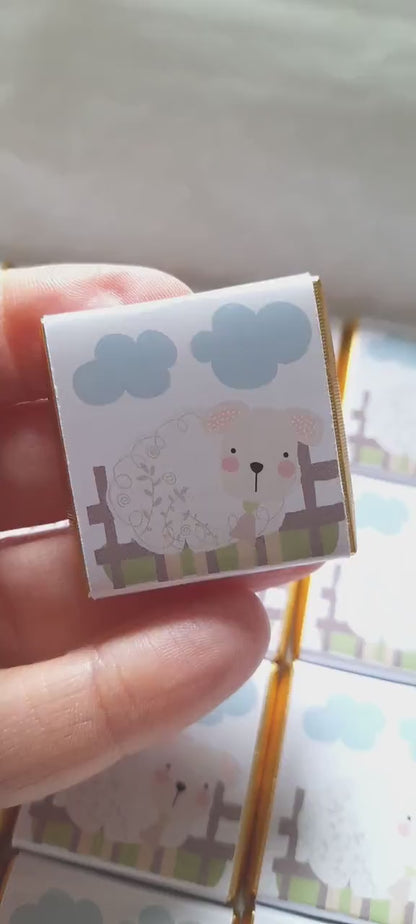 Personalised Baby Lamb Chocolate Favours (Pack of 25)