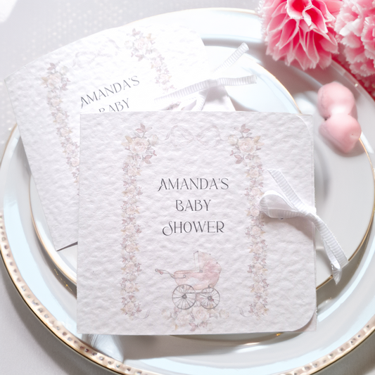Personalised Baby Shower Favours for Girls – Pink Chocolate Thank-You Treats